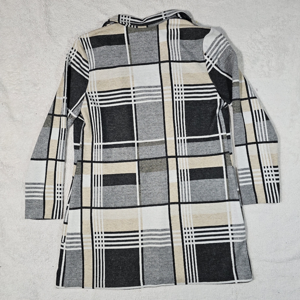 Frank Lyman  - Knit Throwover -Beige/Grey Size 12 - Picture 8 of 13